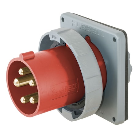 Hubbell Wiring Device-Kellems Pin & Sleeve Receptacle, 30 A, 220/415V AC, 3 Pole HBL530B6W